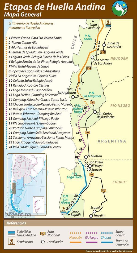 Mapa Huella Andina